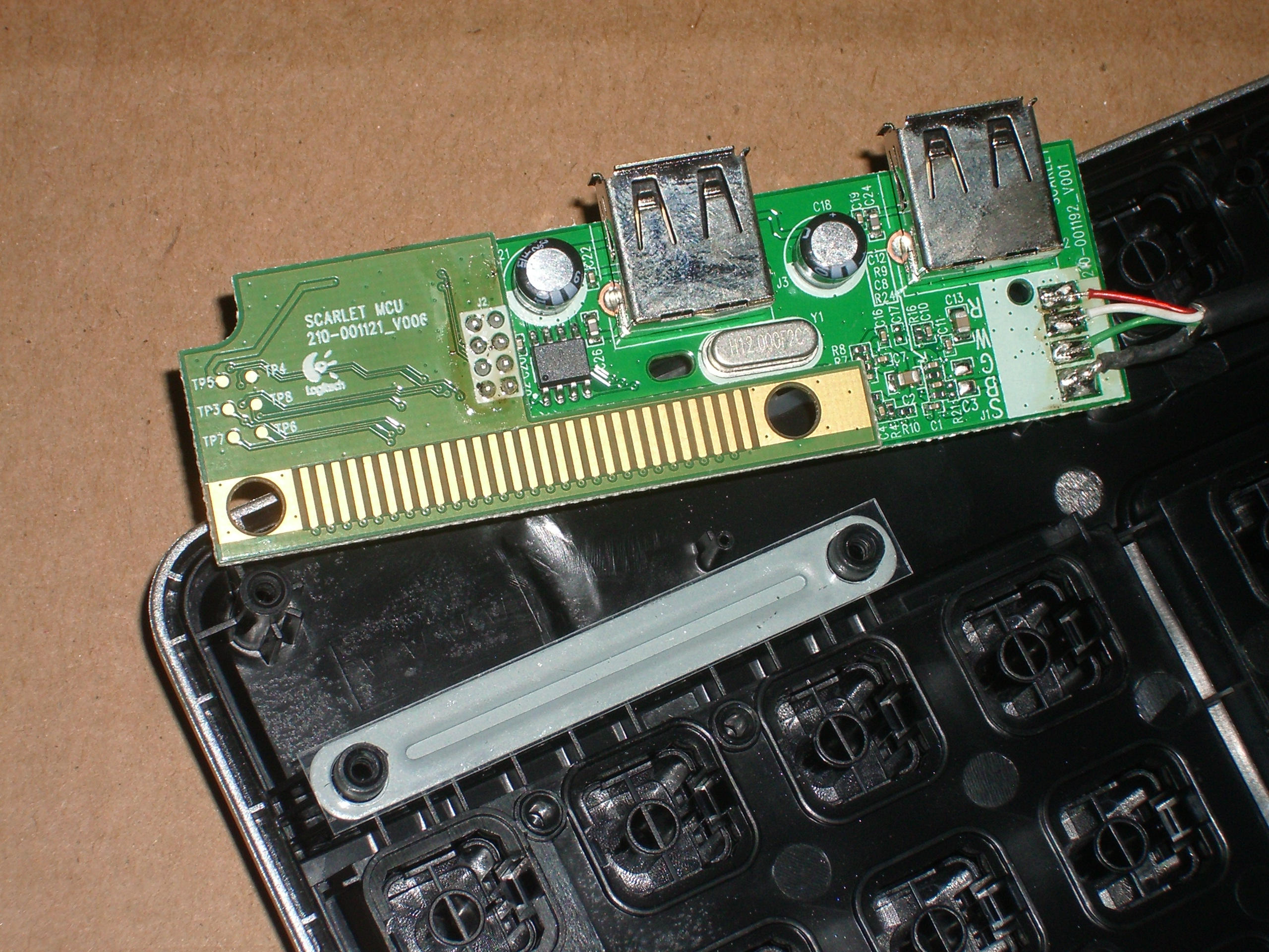 Dell KB522 -- controller and hub PCBs.jpg