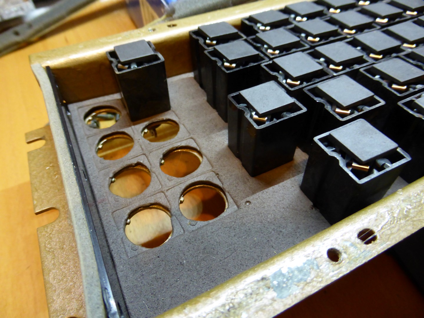 more switches in rubber foam