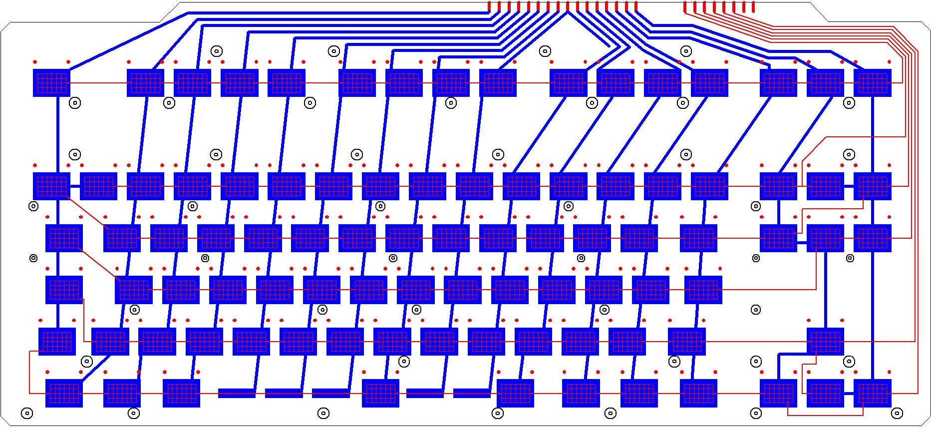 Red = top, Blue = bottom