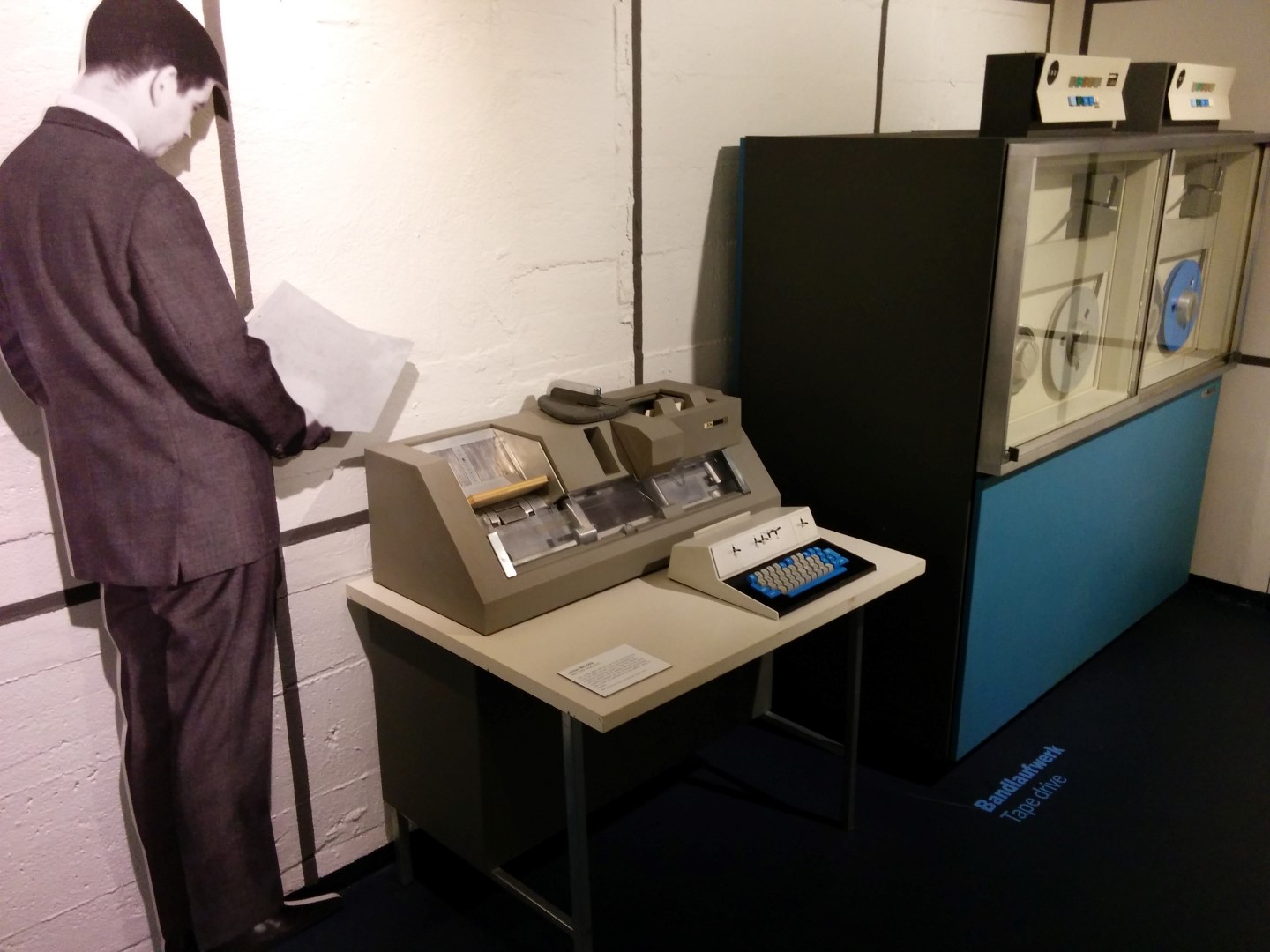 Card puncher with cardboard operator