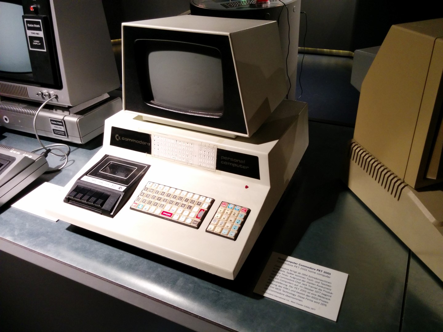 Commodore PET. The matrix keyboard you don't want.