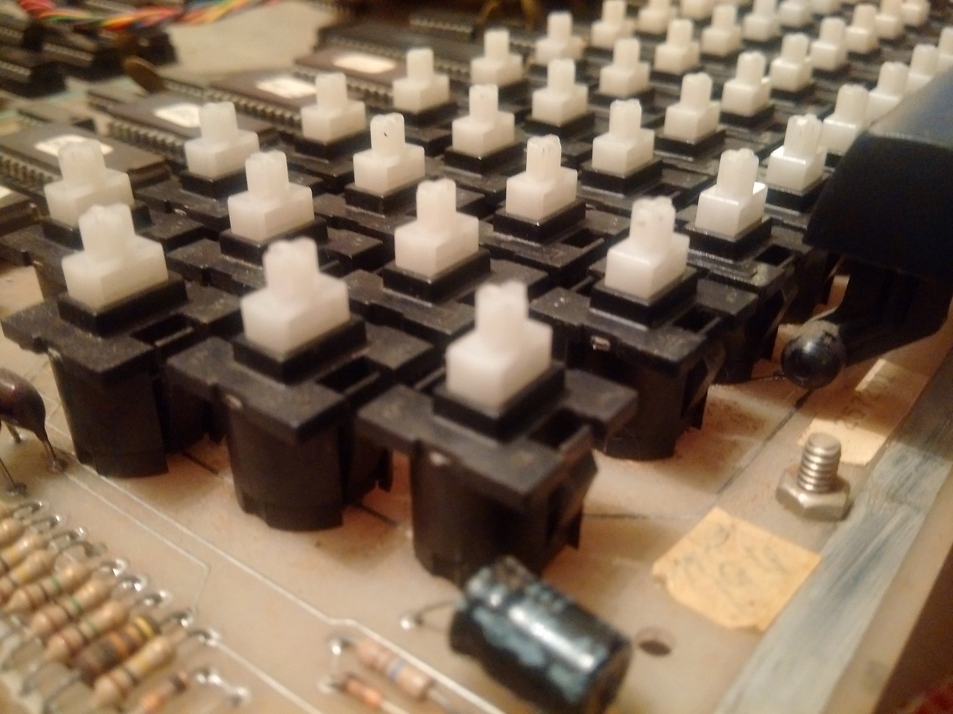 OSI Superboard II key switches - side