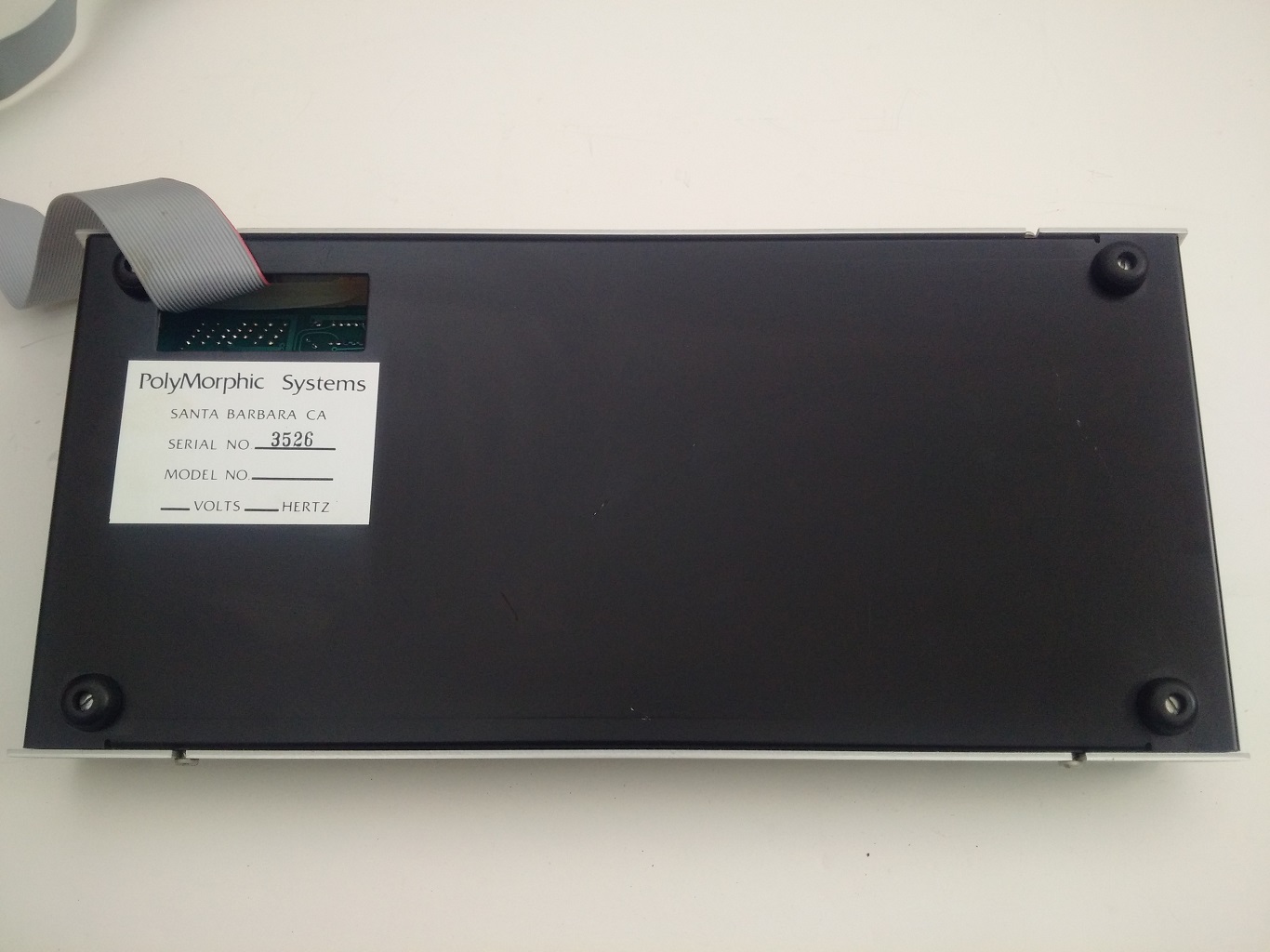 Poly keyboard - bottom of external case