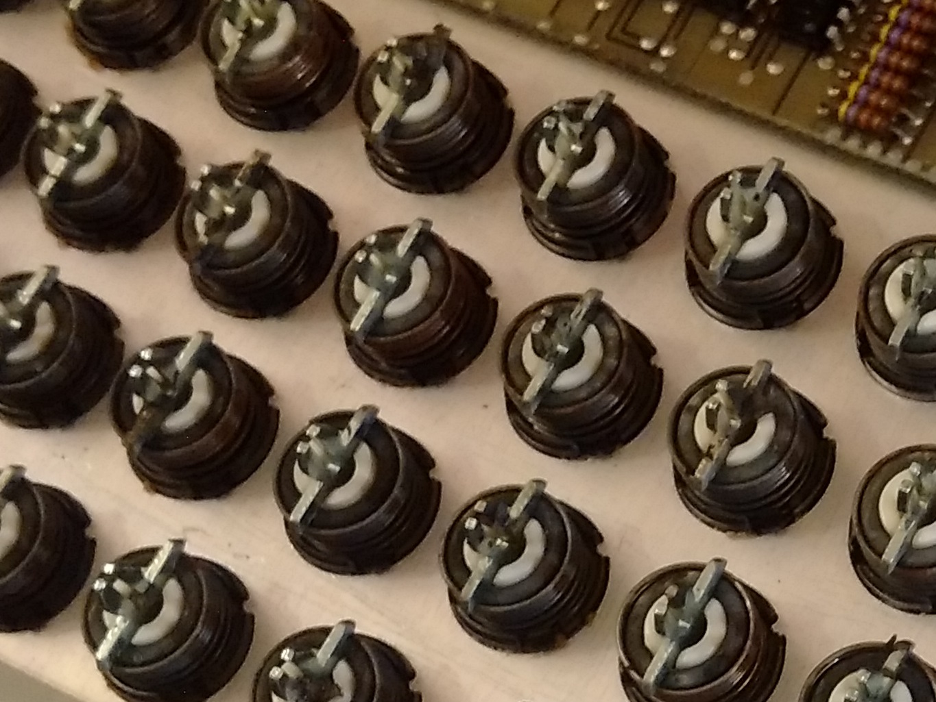IBM 5100 - keyswitches close up