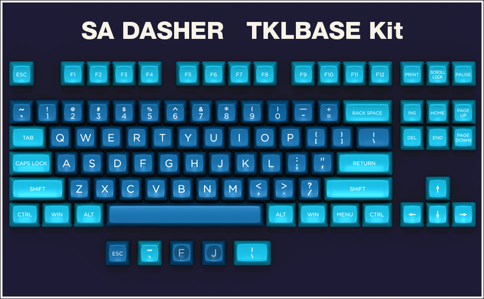 SA Dasher TKLBASE Kit (indigo background)