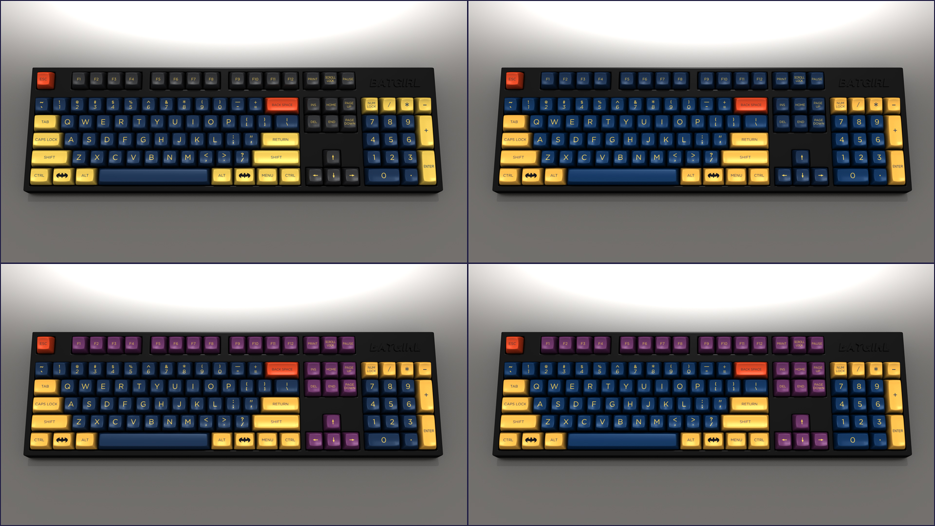 Batgirl keycap themes