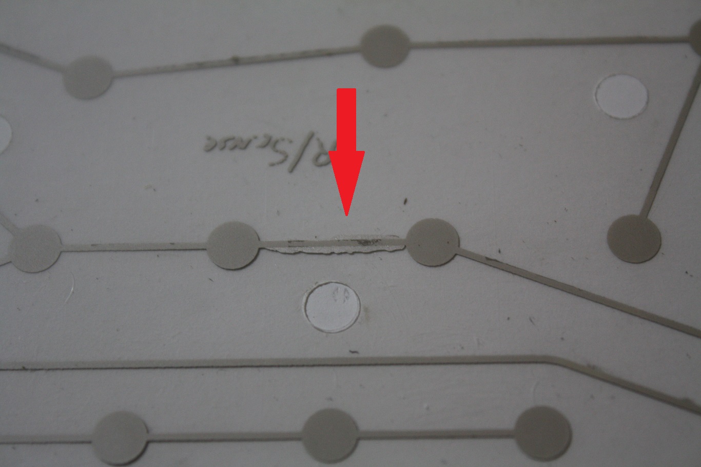 IBM M15 - top layer repair (you could not see the issue with the naked eye).