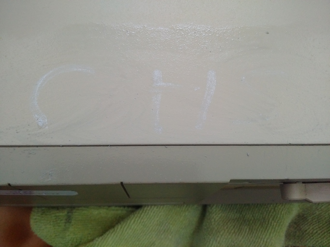 PC40-III - paint partially removed