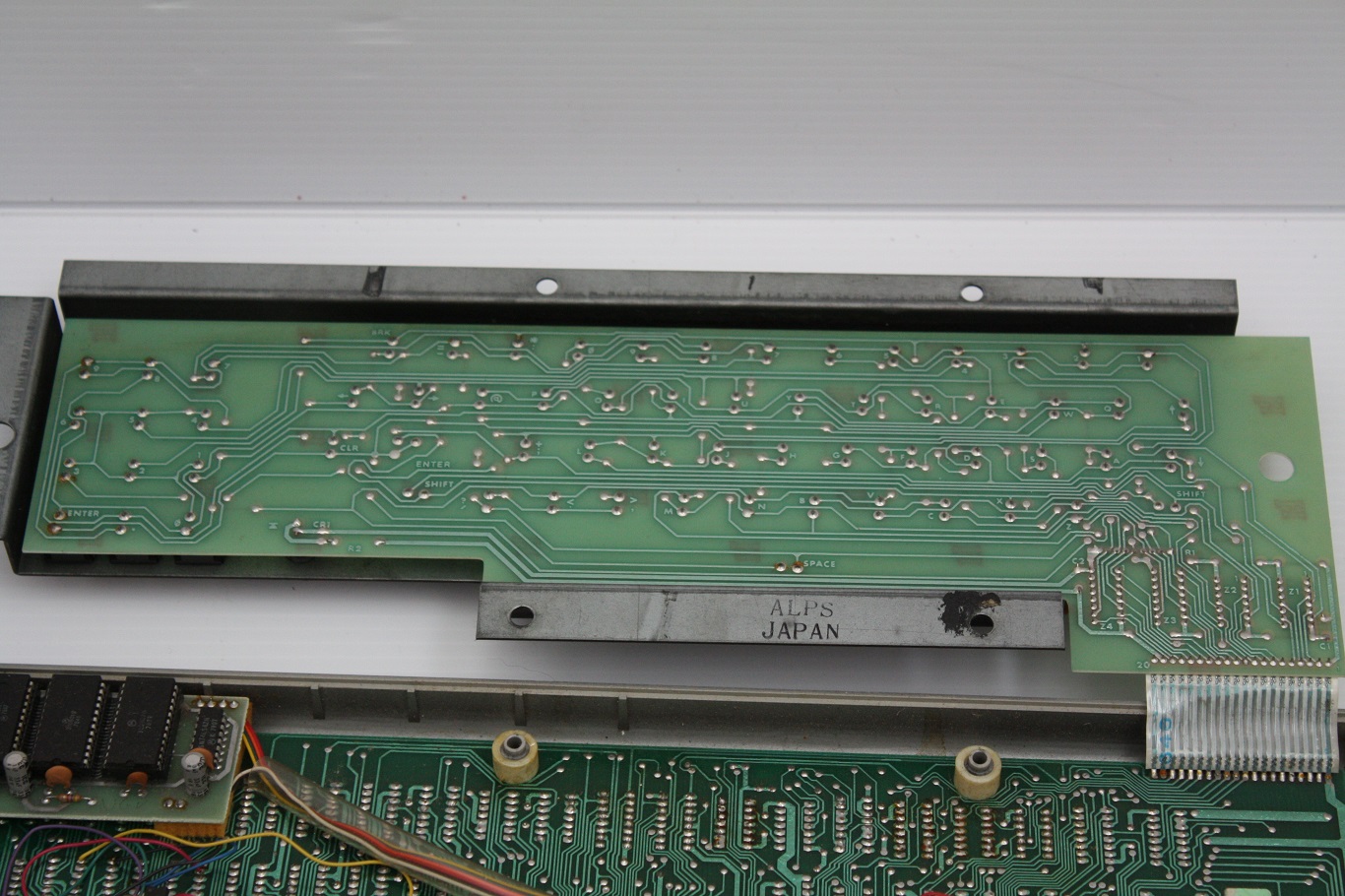 TRS-80 1 Alps - keyboard marked with ink stamp