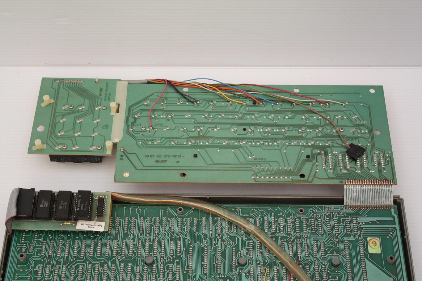 TRS-80 1 Hi-Tek - keyboard PCB markings