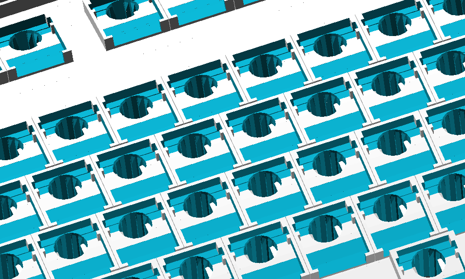 Same shot as above but zoomed to show barrel spacing