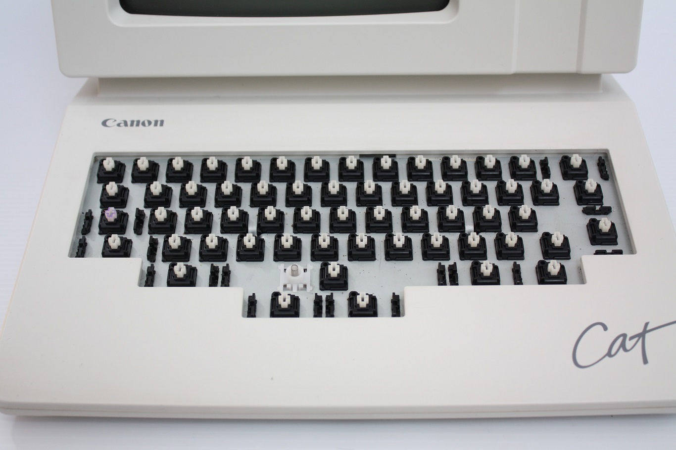 Canon Cat - key caps removed.