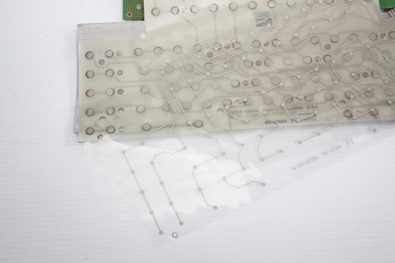 IBM Micro Switch Unsaver - membrane layers