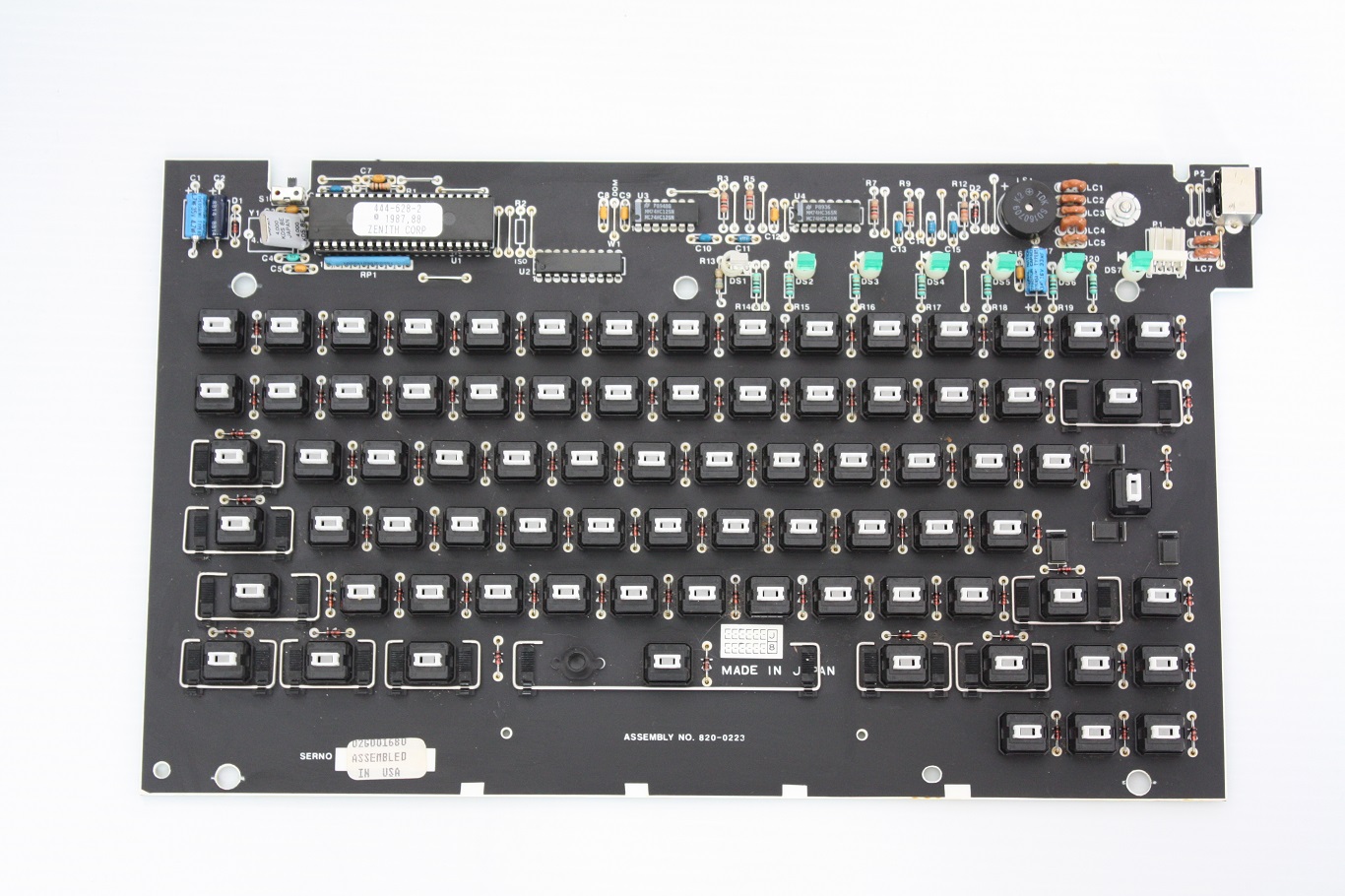 Zenith TurbosPORT 386 - PCB top keyswitches