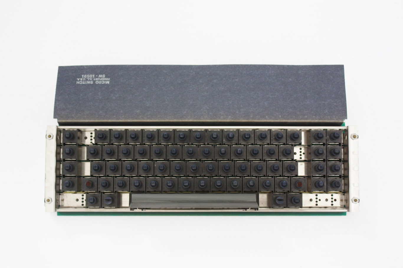 IBM 3277 typewriter keyboard - Micro Switch keyboard assembly with paper cover