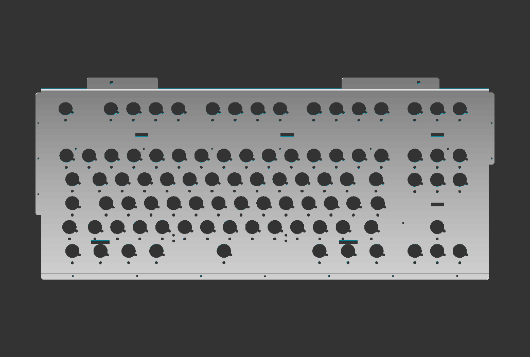 Top plate with 4 additional holes to secure the clips