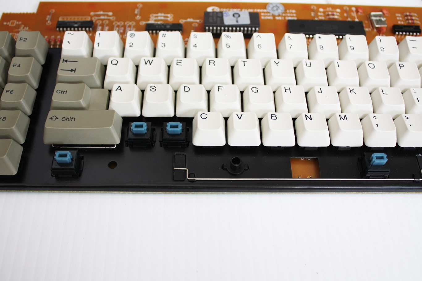 Computerland Blue Alps - front key caps removed