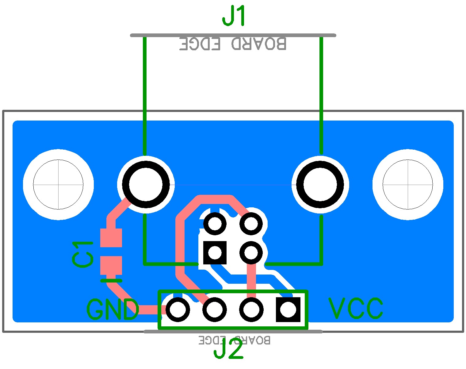 USB-B connector PCB