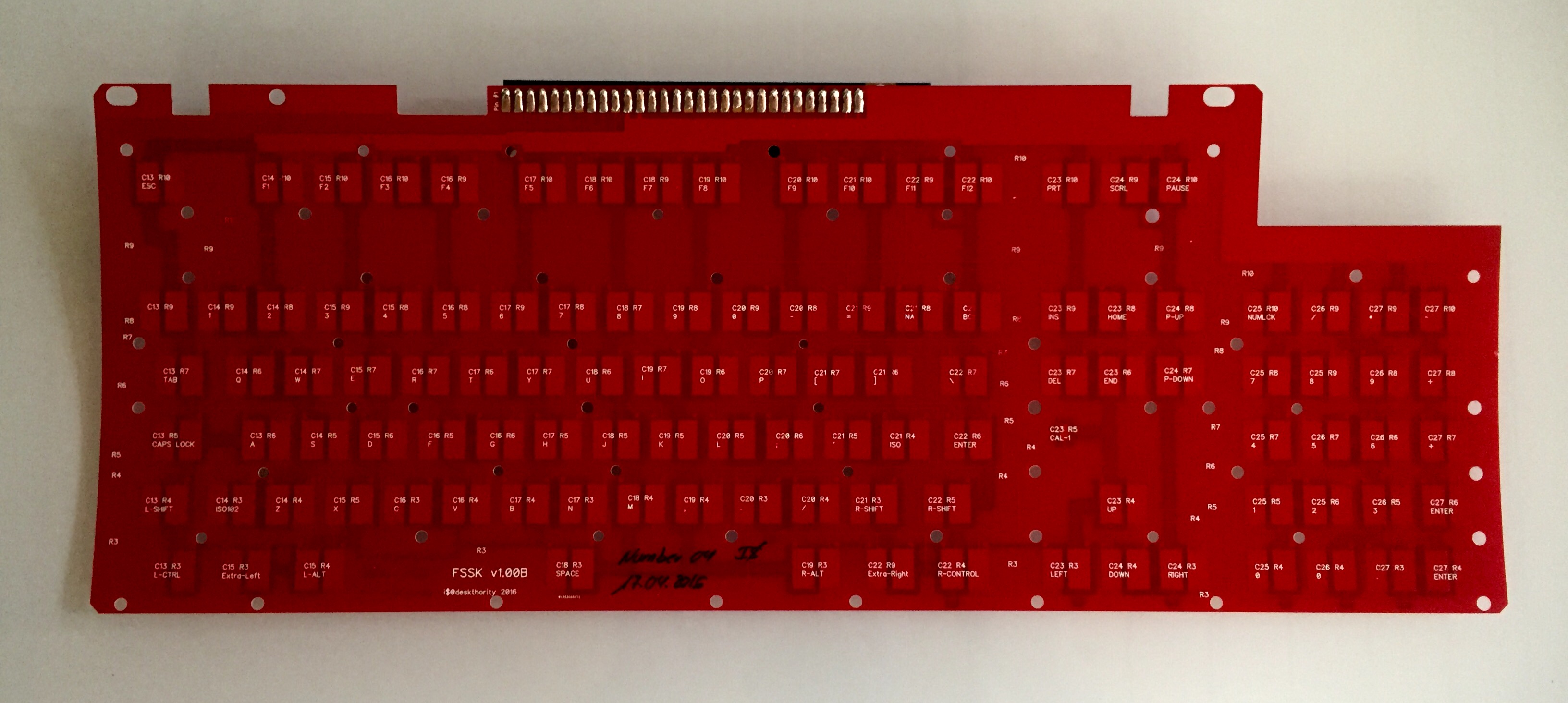 Full-size PCB from the front (just to remind everyone that we aren't forgetting it ;))