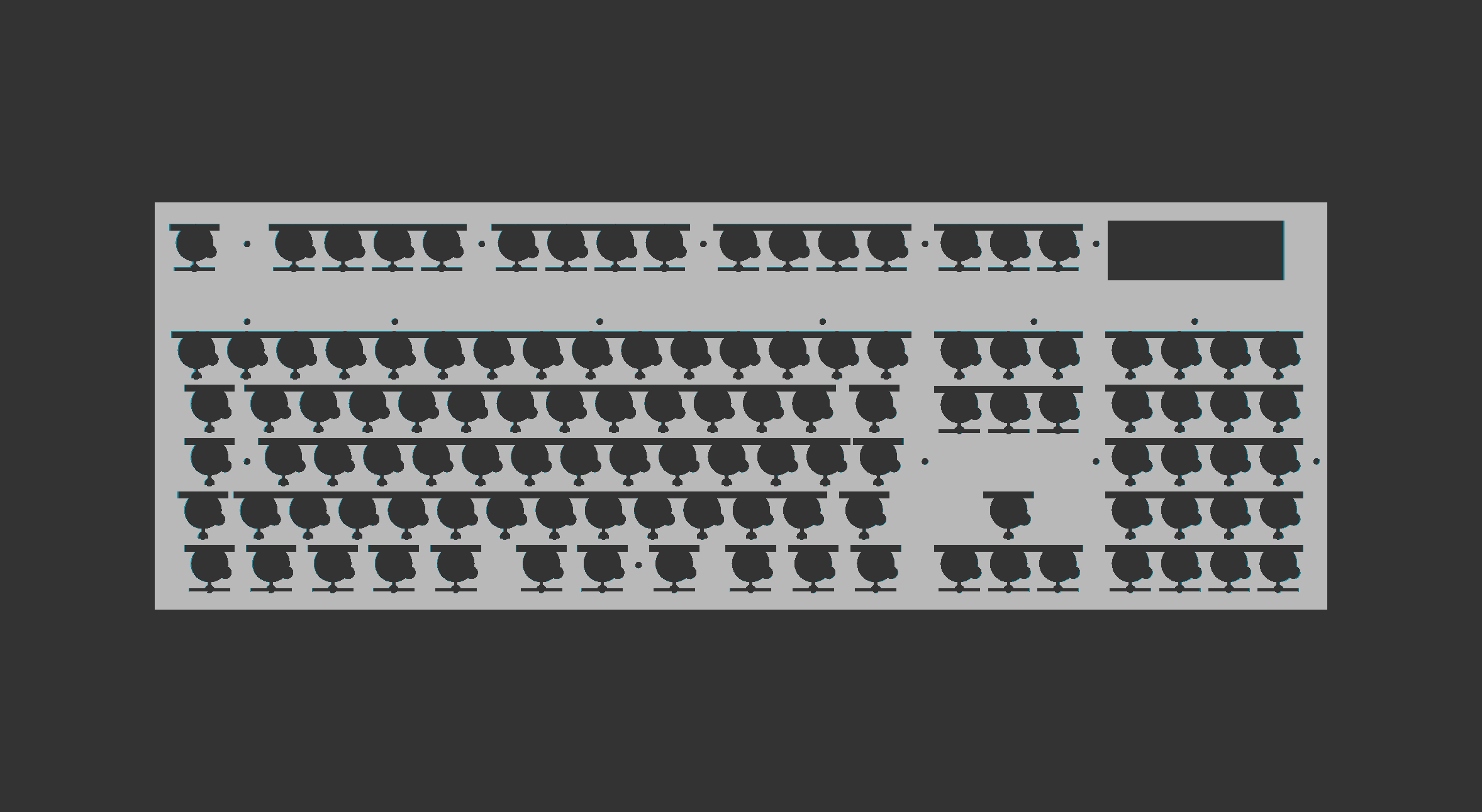 Closed cell foam cutout for the Full-Size to fill voids