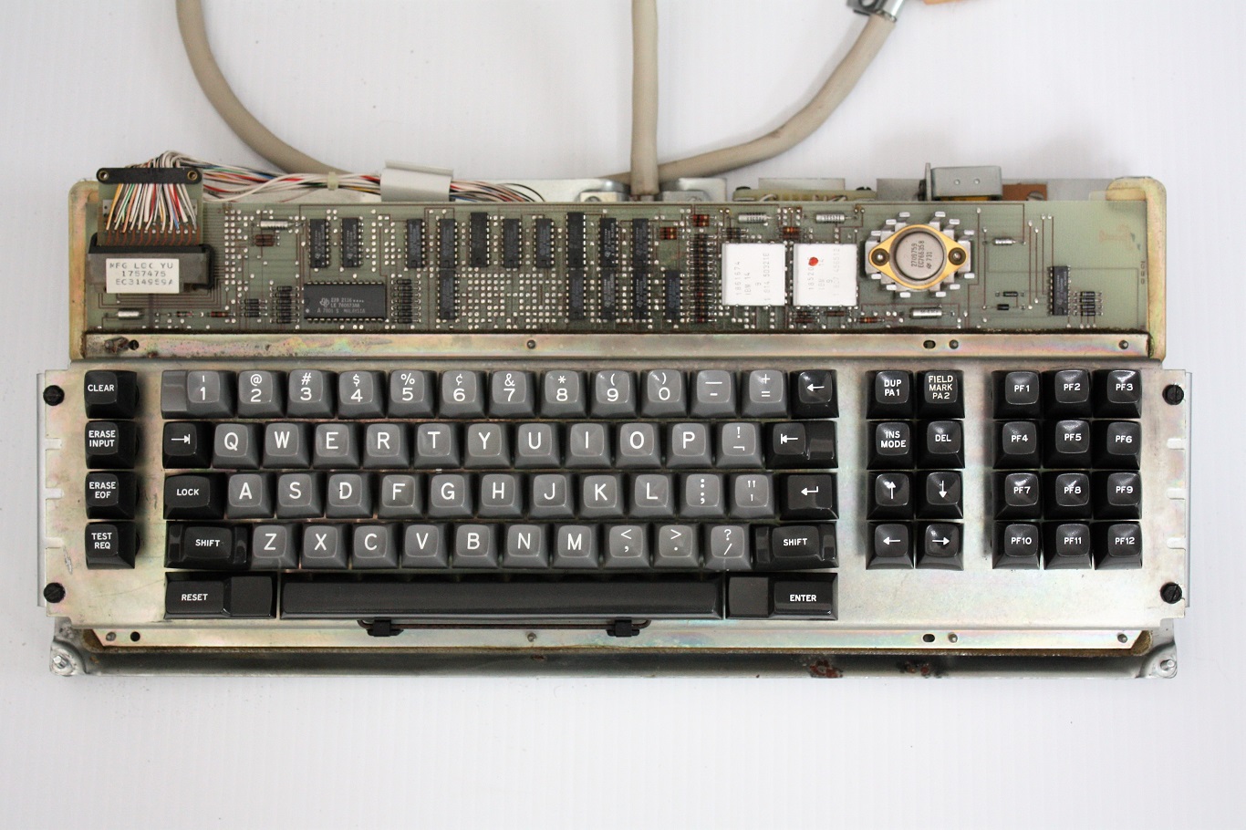 IBM 3277 keyboard - beam spring keyboard mechanism