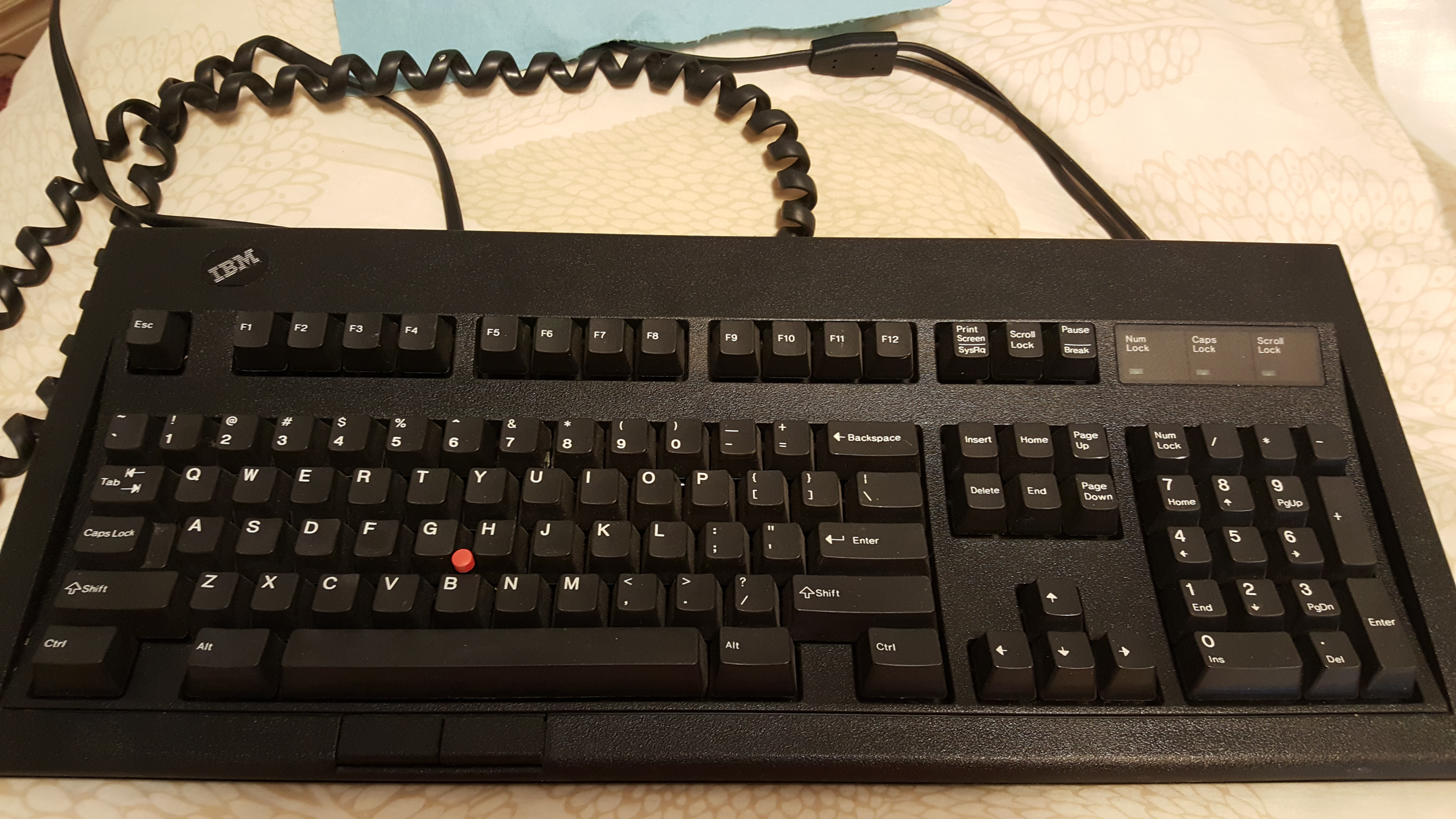 Such a pretty keyboard, and always so shiny when photographed. Will have to limit my use on this one to keep those pad printed legends in good shape.