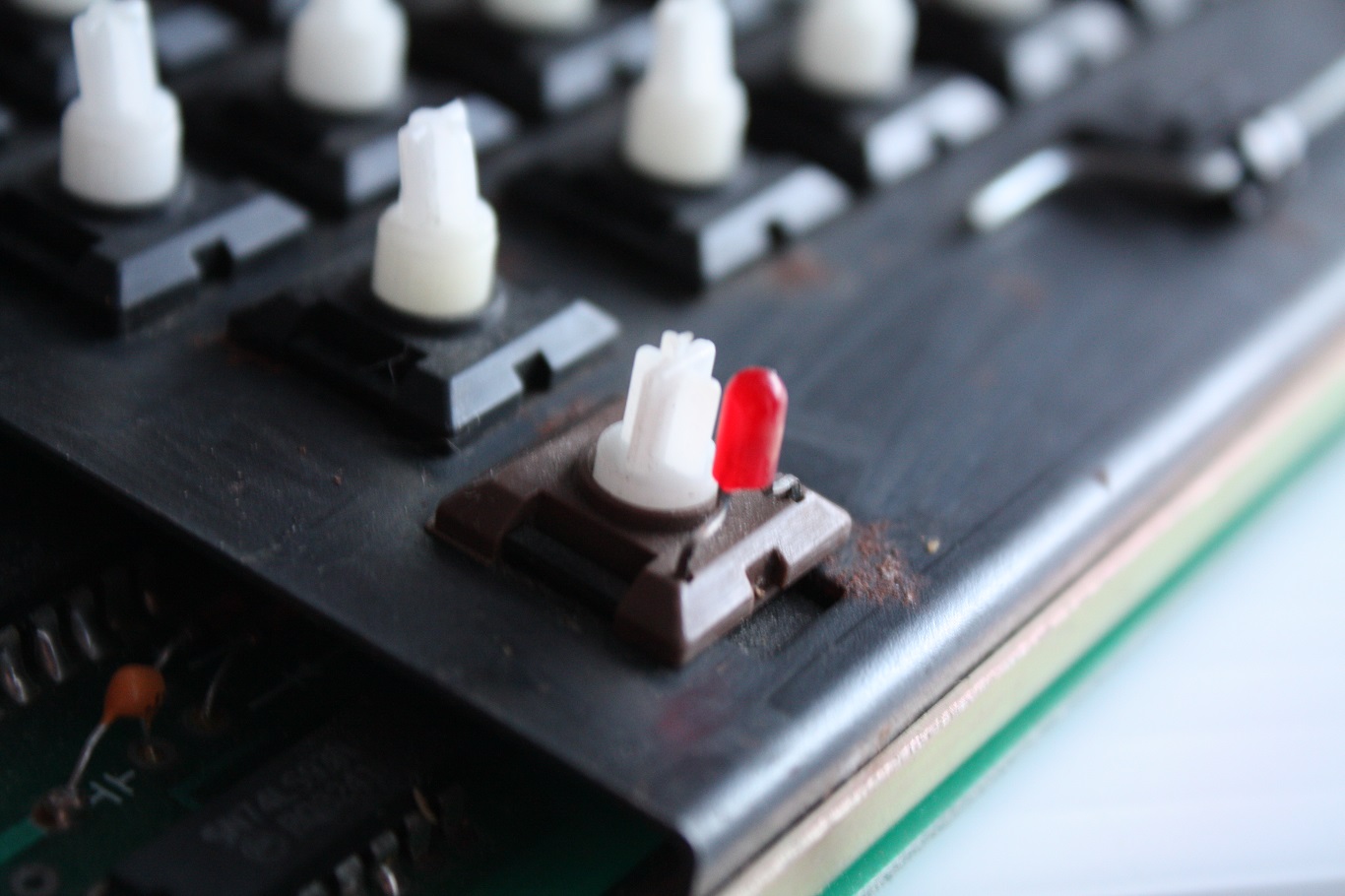 Apple II clone - lit switch locked