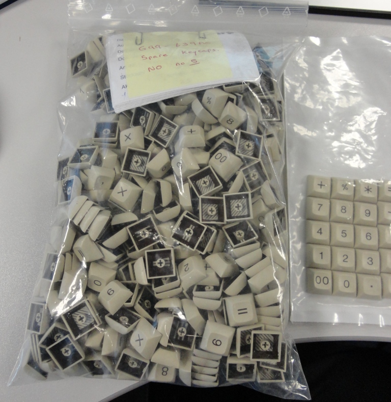 A bag of old domed caps...