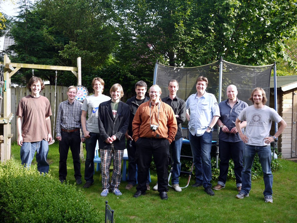 The participants minus the pole dancers.