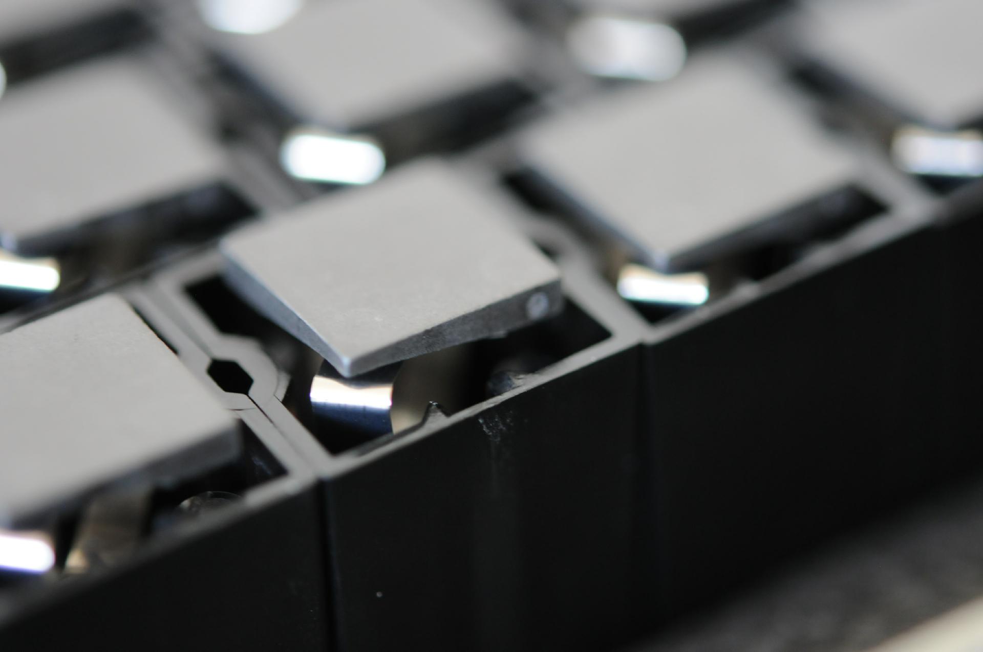 Switches close up bottom view