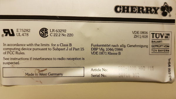 G80-1000 HAD, type platze