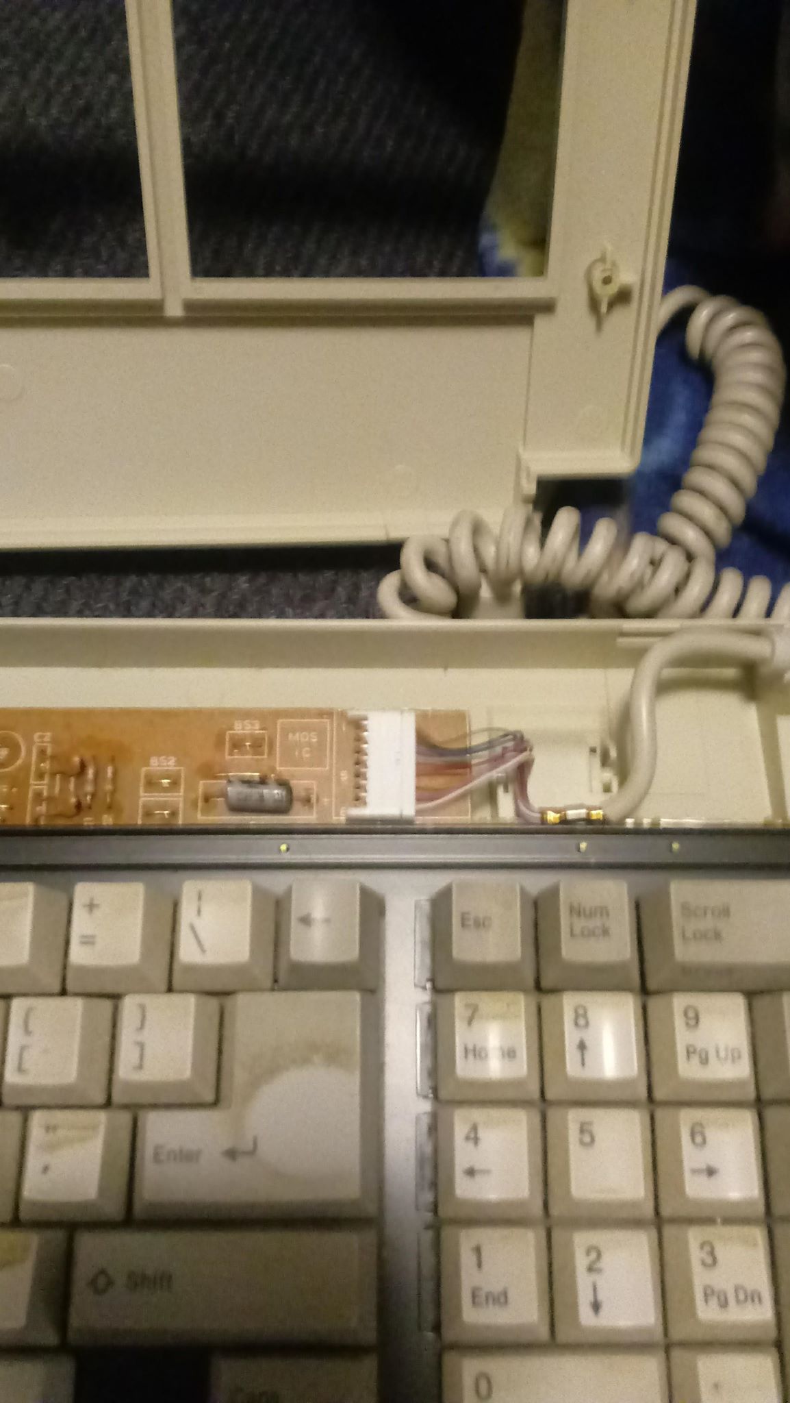 where the connector connects to the board