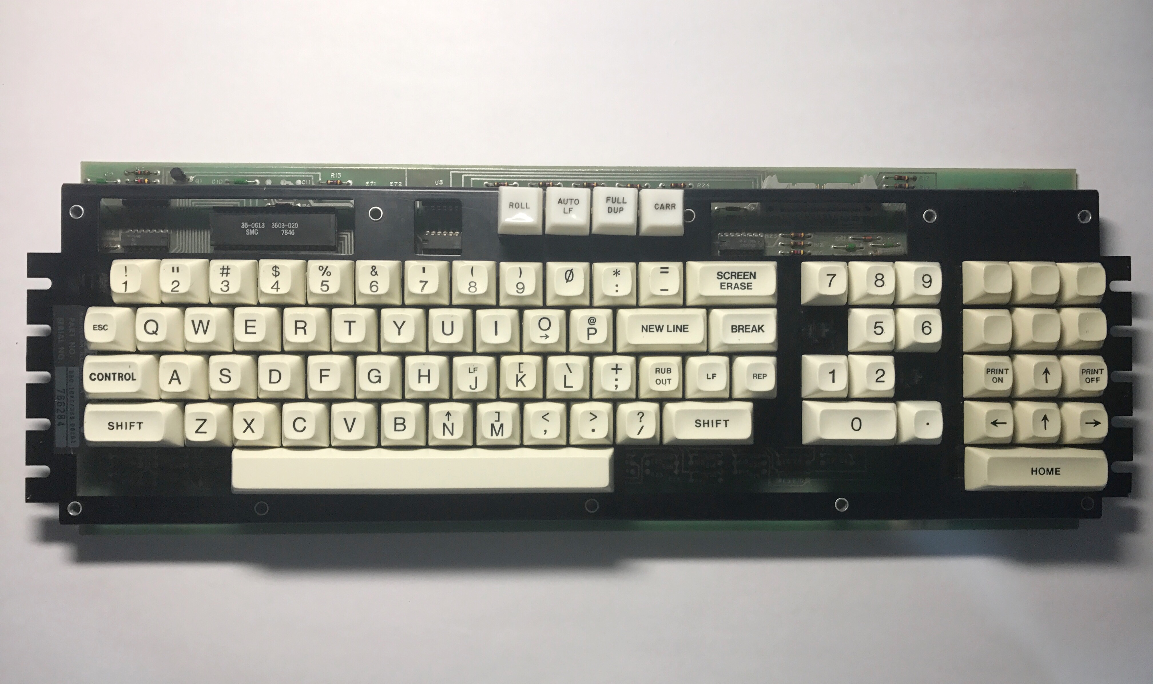 Front of the keyboard