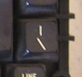 Pipe/Slash key