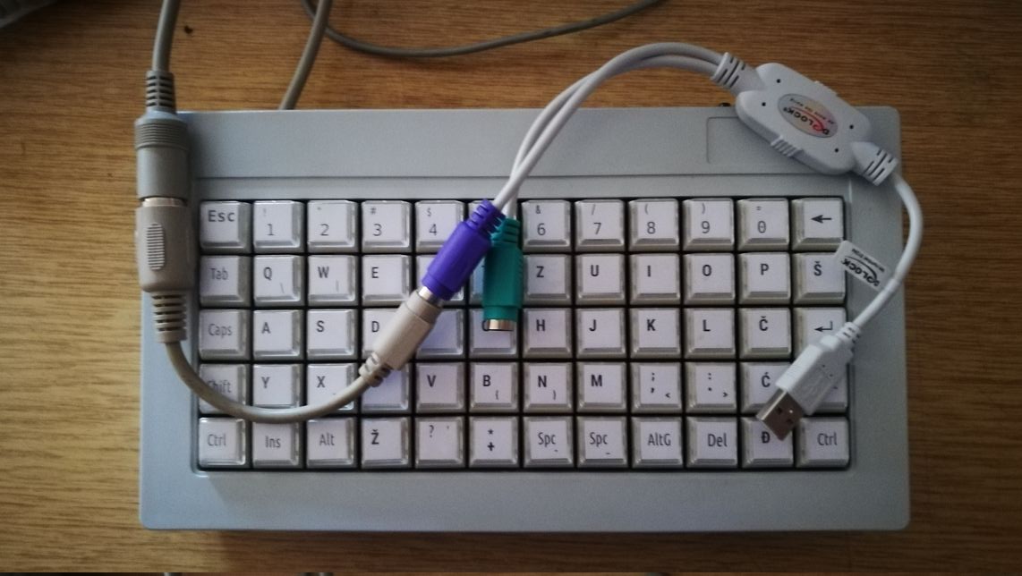 Usable on USB port via 2 adapters