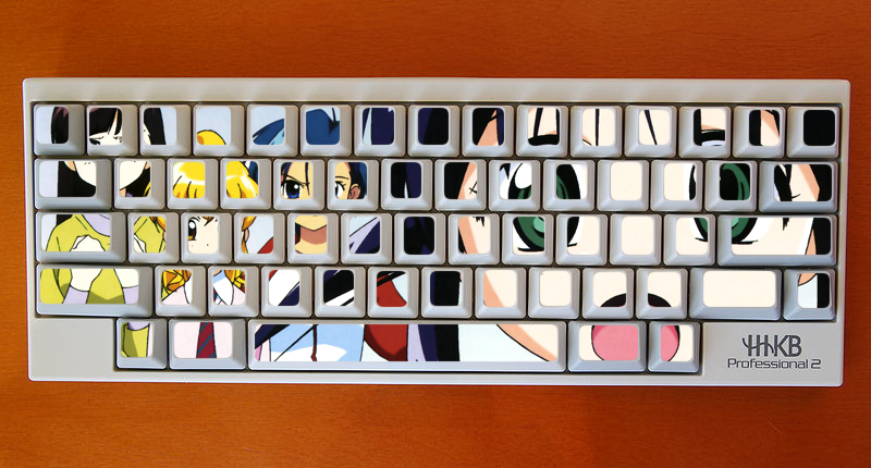 Image mapped to key caps