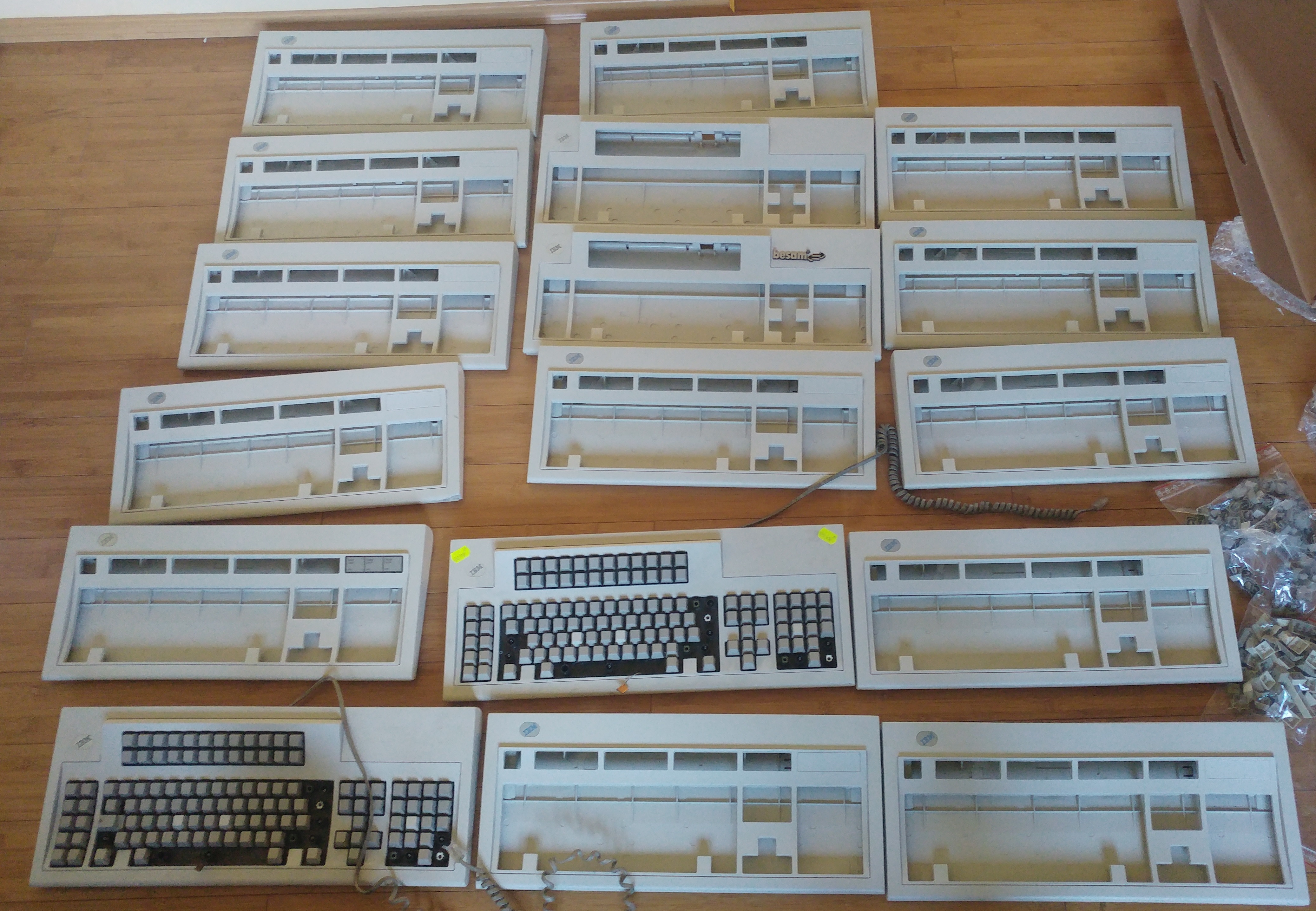 Beginning of Model M assembling process.