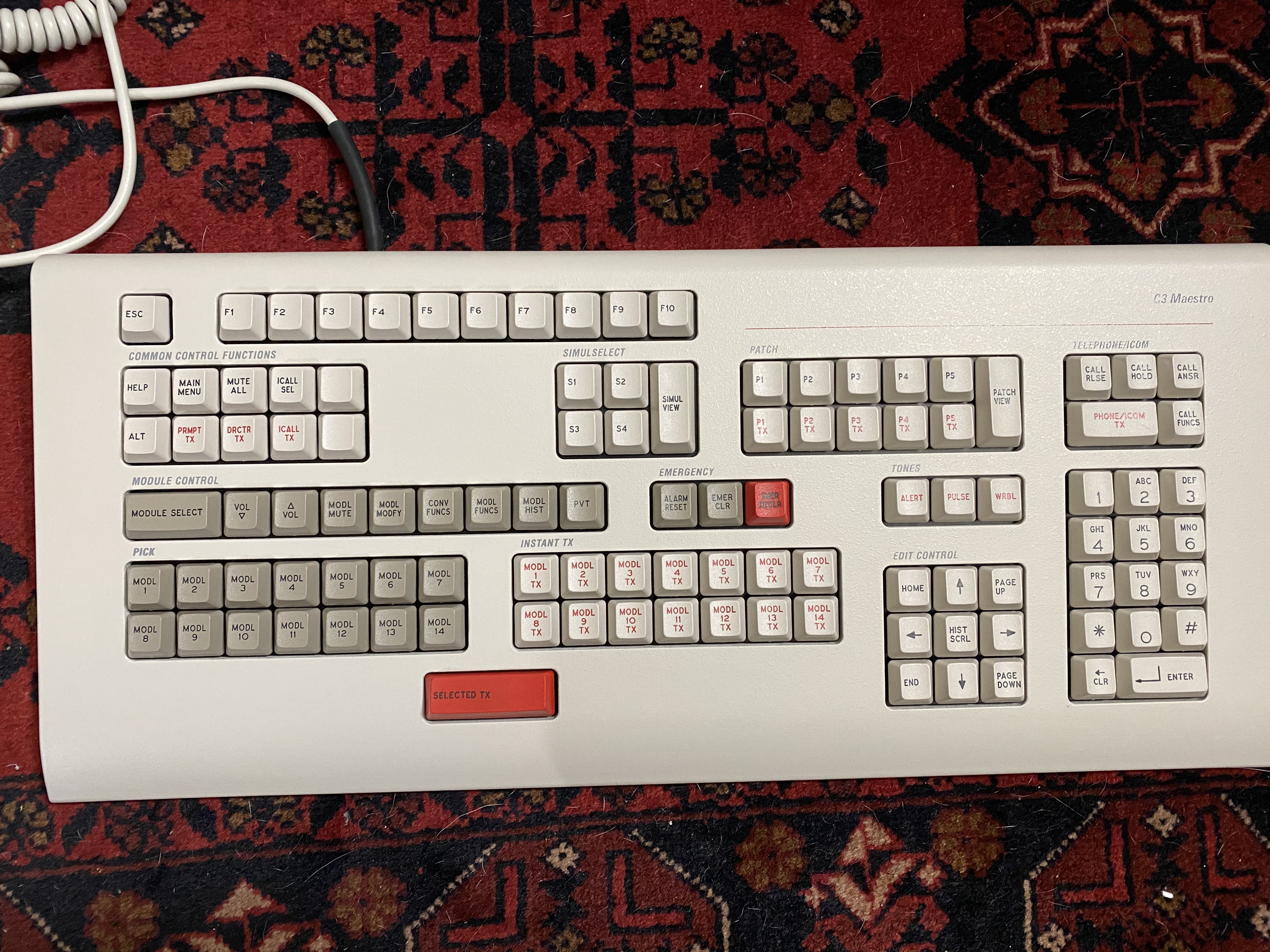 The board itself complete with Tetris layout