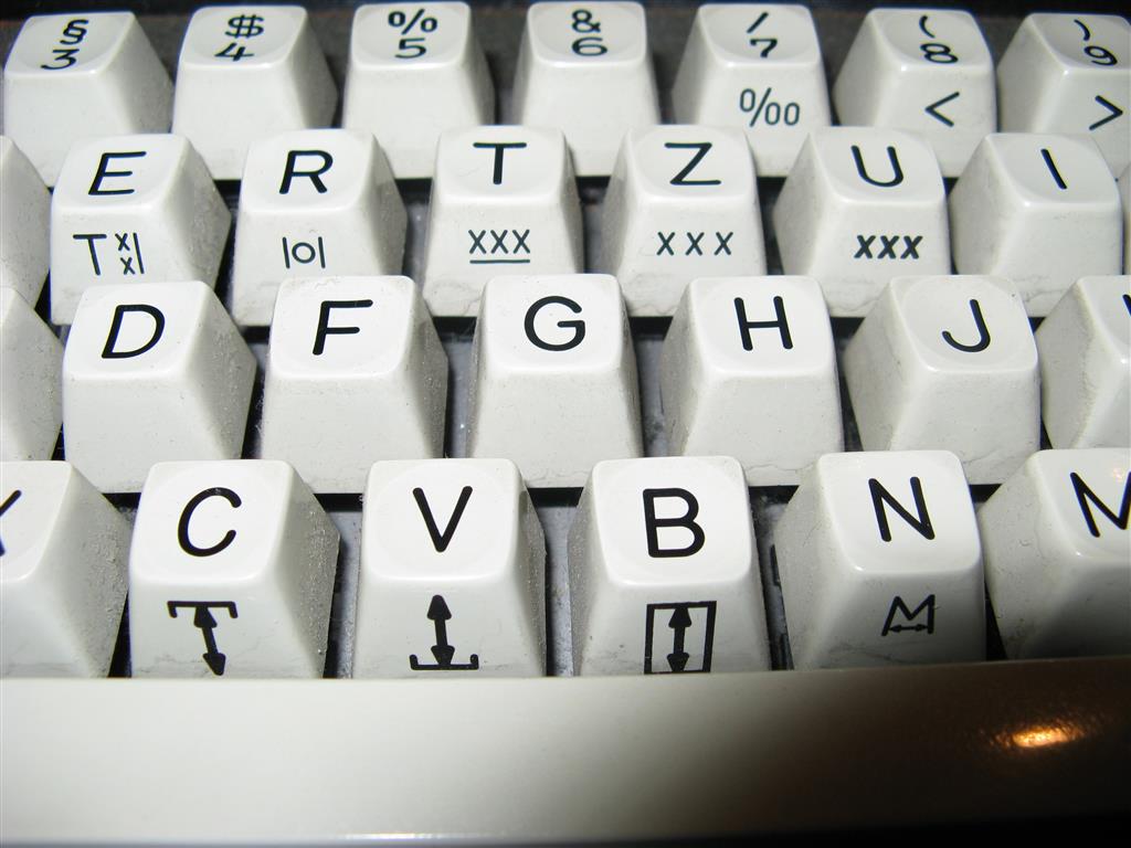 Olympia typewriter keycap legends
