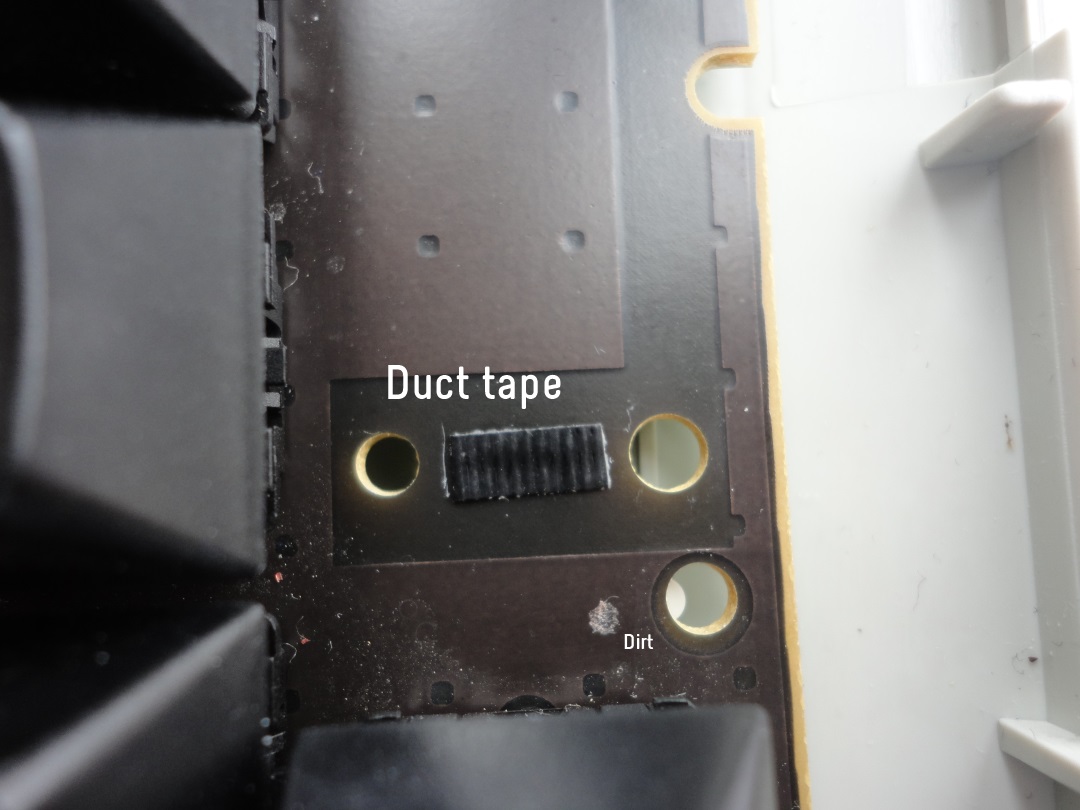 Added a single layer of duct tape under the stabilizer