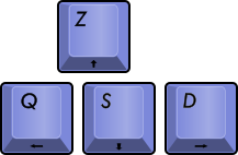 Cursor keys--ZQSD.svg